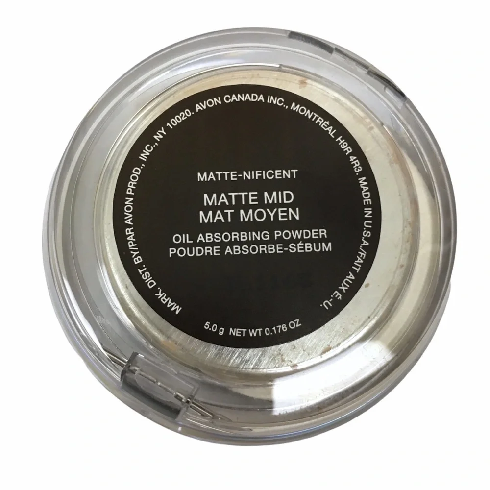 mark. Matte-Nificent Pressed Powder Oil Absorbing Compact Mirror Puff Matte Mid